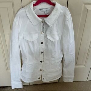 NWT  WHBM White Women's Button-Front Jacket Size M